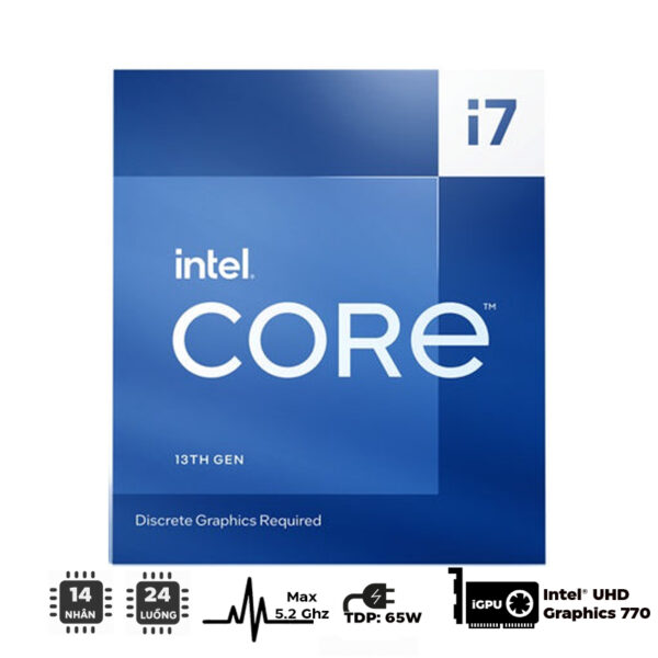69892 Cpu Intel Core I7 13700 Up To 5 2ghz 16 Nhan 24 Luong 30mb Cache 65w Socket Intel Lga 1700 Raptor Lake