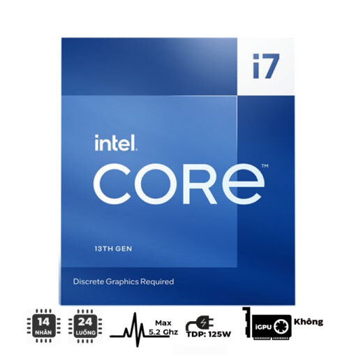 69893 Cpu Intel Core I7 13700f Up To 5 2ghz 16 Nhan 24 Luong 30mb Cache 65w Socket Intel Lga 1700 Raptor Lake X